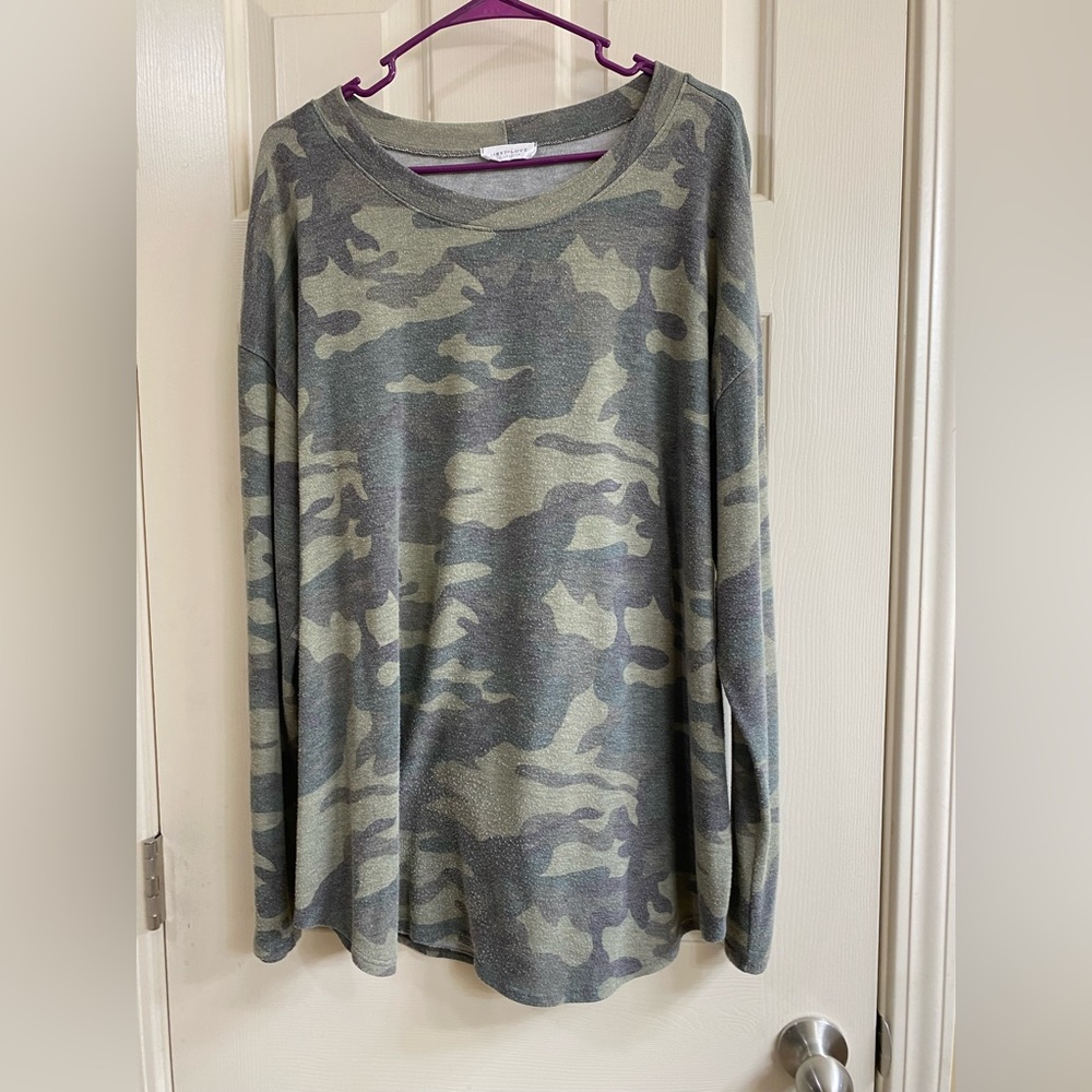 First Love Camo long sleeve t-shirt